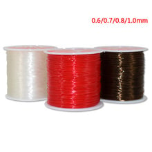 0.6 mm 0.8mm 1mm Elastic Rope Beading Cord String Black Red Stretchy Crystal Thread for DIY Necklace Bracelet Jewelry Making 2024 - buy cheap