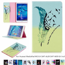 Case For Huawei MediaPad M5 8.4 SHT-AL09 SHT-W09 8.4" Smart Cover Funda Tablet Fashion Cute Panda Owl Pattern Stand Shell + pen 2024 - buy cheap