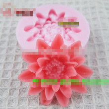 Free shipping Chrysanthemums blooming Modelling fondant silicon mold chocolate cake decoration silicone mold silicone mold 2024 - buy cheap