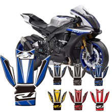 Pegatinas protectoras 3D para tanque de combustible de motocicleta, calcomanías para Yamaha YZF R1 R1M 2015-2017, pegatinas protectoras para tanque 2024 - compra barato