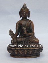 Wang 00096 Budismo Tibetano Tibet Purple Bronce Menla Medicine Buddha Statue 2024 - compra barato