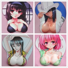 2019 new version Japanese anime 3d mouse pad wristbands Cartoon Creative sexy mouse pad Chest mouse pad Free Shipping 2024 - buy cheap