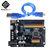 Макетная плата Leonardo R3 Plus Mcrocontroller, модуль защиты I/O ATmega32U4 Pro Micro 5 в SPI IIC для Arduino, кабель Micro USB 2024 - купить недорого