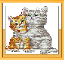 Love each other cross stitch kit cartoon 11ct count canvas stitches embroidery DIY handmade needlework plus 2024 - buy cheap