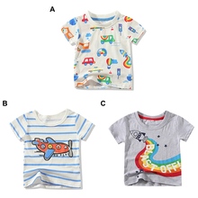 Summer Kids Boys Girls T-shirts Cotton Cartoon Print T-shirt Tops Blouse Short Sleeve Casual Tee Shirts 2024 - buy cheap