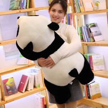 Dorimytrader Novo Animal Panda Gigante Boneca de Brinquedo de Pelúcia Grande Urso De Pelúcia Que Abraça O Descanso para Crianças Presente Deco 35 polegada 90cm DY50669 2024 - compre barato