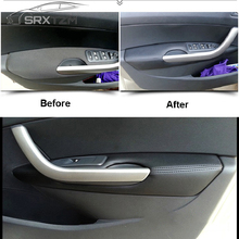 SRXTZM, 4 шт., кожаные дверные панели из микрофибры, кожаные чехлы, защитная накладка для Peugeot 408 2010-2013 с крепежными креплениями 2024 - купить недорого