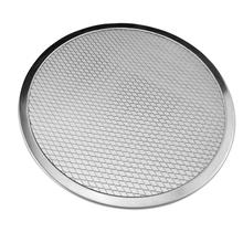 Home Kitchen 6/7/8/9/10/11/12/13/16 Inch Aluminum Thicken Non-stick Net Round Pizza Mesh Pan Baking Tray Cooking Tool 2024 - buy cheap