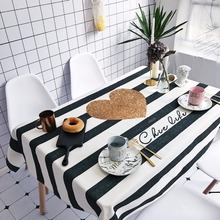 Tecido de linho estampado para mesa de jantar, tampa de mesa de algodão com estampa de mármore para decoração de sala de cozinha, com revestimento têxtil para casa, 2018 2024 - compre barato