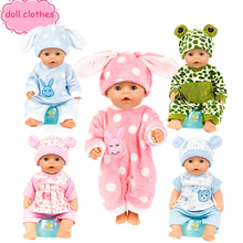 Детская Одежда для кукол, Размер 40-45 см, одежда для сна, костюм для новорожденных, аксессуары для кукол унисекс 2024 - купить недорого