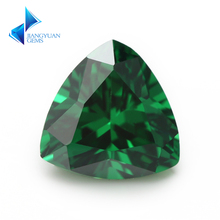 3x3 ~ 10x10 trillon forma AAAAA CZ piedra verde gemas sintéticas corte brillante Zirconia cúbica para joyería 2024 - compra barato