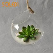 Hanging Glass Vase Hanging Terrarium Glass Vase Hydroponic Ball Home Decor 2024 - buy cheap