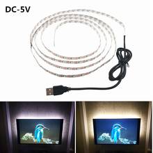 5V 50CM 1M 2M 3M 4M 5M USB Cable Power LED strip light lamp SMD 3528 Christmas desk Decor lamp tape For TV Background Lighting 2024 - buy cheap