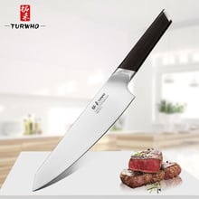 TURWHO 8'' Professional Chef Knife Germany 1.4116 Stainless Steel Kitchen Knives Very sharp Meat Vegetable knife Ebony Handle 2024 - buy cheap