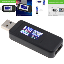 Voltímetro usb 10 em 1, medidor de corrente e voltagem com tela lcd digital, amperímetro, detector de teste de carregador usb 2024 - compre barato