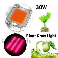 1 шт., мощный светодиодный светильник полного спектра для выращивания растений, 30 Вт, 400 нм-840нм 2024 - купить недорого