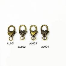 20 pcs Retro Metal Heart-shaped Luggage bag Dog buckle Snap hook,Bag hanger Lobster Clasp DIY Sewing handmade Key chain buttons 2024 - buy cheap