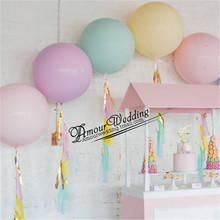 Globo de macaron para decoración de fiestas de cumpleaños, arreglo creativo de arcos, color caramelo, suministros de boda, 24 pulgadas, 5 uds. 2024 - compra barato