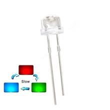 100pcs 5mm Straw Hat RGB Red Green Blue Light Emitting LED Lamp Slow Flashing 2024 - buy cheap