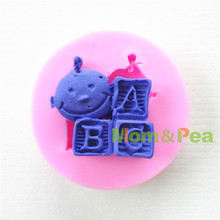 Mom & Pea-molde de silicona en forma de Mini Bebé y ABC, decoración para Tartas, Fondant, 3D, 0653, Envío Gratis 2024 - compra barato