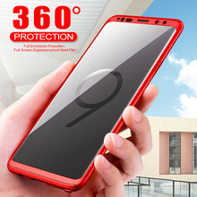 Funda de teléfono completa de 360 grados para Samsung Galaxy J2 Pro J 7 8, protector completo con cristal para Samsung Galaxy J7 2018 2024 - compra barato