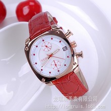Women Calendar Watches Lady's Luxury Wristwatch Genuine Leather Dress Watch 5 Points Square watch Bracelet Clocks 2024 - buy cheap