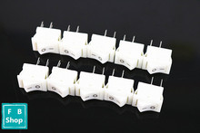 10pcs / KCD11-101 rocker switch rocker switch 10*15 2 feet 2 feet two white 10X15 file 2024 - buy cheap