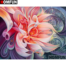 Homfun 5d diy pintura diamante quadrado completo/broca redonda "flor florescendo" bordado 3d ponto cruz presente decoração para casa a02156 2024 - compre barato