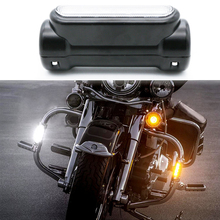 Barra de luz indicadora de giro para motocicleta, barra de luz LED blanca ámbar para choques, modelos victory 2024 - compra barato