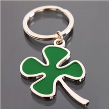 10pcs chaveiro!Creative personality Clover styling keychain alloy keyring charm metal car keyfobs key holder Promotional Gifts 2024 - buy cheap