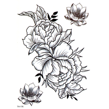 5pcs Lotus FlowerWaterproof Temporary Tattoos Men Fake Tattoo Rose Tatoo Temporary stickers Tatouage Temporaire The Flash 2024 - buy cheap