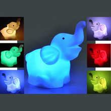 NFLC Colorful Lovely LED Elephant Shape Night Light Lamp 2024 - buy cheap