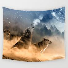 Winter Wolf Pack Tapestry Wall Hanging 2024 - buy cheap