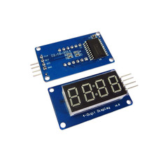 10 unids/lote Módulo De Pantalla Led de tubo Digital de 4 Bits con pantalla de reloj TM1637 para Raspberry PI 2024 - compra barato