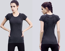 Camiseta de compresión de secado rápido para mujer, pantalón corto para correr, camisetas al cuerpo, ropa de Fitness 2024 - compra barato
