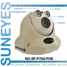 SunEyes  SP-P702-POE  ONVIF 720P HD POE IP Camera Dome with Micro SD Slot Built-in Mic Array IR Night Vision Project Quality 2024 - buy cheap