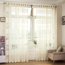 ZHH Free Shipping Luxury Modern Curtains Jacquard Sitting Living Room Bedroom Solid Window Punching Sheer Curtains 2024 - buy cheap