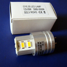 High quality 5630 12V 6W GY6.35 led bulbs, 6w 12v 5630 high power GY6.35 led light free shipping 2pcs/lot 2024 - buy cheap