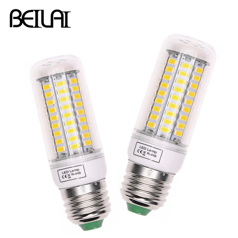 LED Corn Bulb E27 E14 LED Lamp 220V LED Bulb Light 24 36 48 56 69 72 81 89 LEDs Chandelier Candle Ampoule Bombillas Lampada 2022 - buy cheap