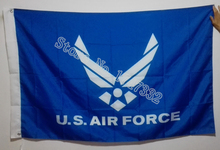 Флаг ВВС США USAF, синий, с крыльями, 3x5 футов 150x90 см, латунные металлические отверстия, RA14 2024 - купить недорого