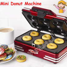 Электрическая машина для изготовления пончиков 220 в 750 Вт Бытовая мини машина для завтрака Инструменты для выпечки пончики вафельная машина RMDM800 2024 - купить недорого