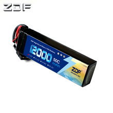 Zdf-bateria de controle remoto, alta taxa de explosão, 2s, 7.4v, 12000mah, 50c, max, c, xt90/xt60/t, plug para avião de controle remoto, traxxas 2024 - compre barato