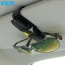LOEN 1PC ABS Portable Car Sun Visor Glasses Sunglasses Ticket Receipt Card Clip Storage Holder Auto Interior Accessories black 2024 - buy cheap