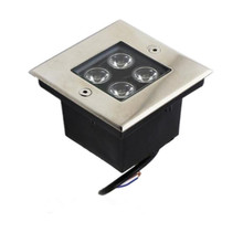 Free shipping 4W LED underground light IP68 Buried recessed floor outdoor lamp AC85V-265V or DC12V 6pcs/lot 2024 - buy cheap