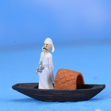 ZOCDOU-figura de artesanía pequeña, estatua MODELO DE Poet Man, pescador, baratero, Waterman, ornamento, miniaturas, Zakka, 1 pieza 2024 - compra barato