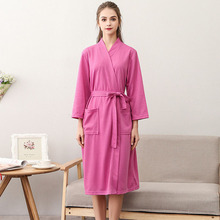 Hot Sale Women Cotton Nightgown Summer Kimono Robe Bathrobe Gown Ladys Casual Sleepwear Solid Color Home Clothes Loose Nightwear 2024 - buy cheap