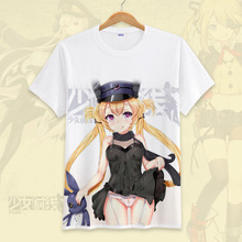 Hot Game Girls Frontline Cosplay Tee Tees Shirt Couple Summer Short Sleeve T Shirt Tee Tops 2024 - buy cheap