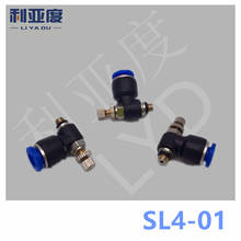 30PCS/LOT SL4-01 Pneumatic quick L type throttle valve pneumatic joint Pneumatic fittings 2024 - buy cheap