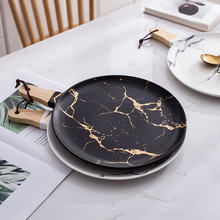 European White Black Golden Ceramic Dishes And Plate Pizza Dessert Steak Dinner Set Porcelain Tableware Decorative Food Tray 2024 - buy cheap