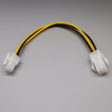 10 unids/lote placa base/tarjeta gráfica 4Pin cable de extensión de alimentación ATX Cable de alimentación macho a hembra 2024 - compra barato